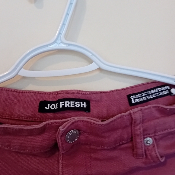Joe Fresh Light Burgundy Womens Casual Jeans Distressed Size‎ 29 - Picture 6 of 7